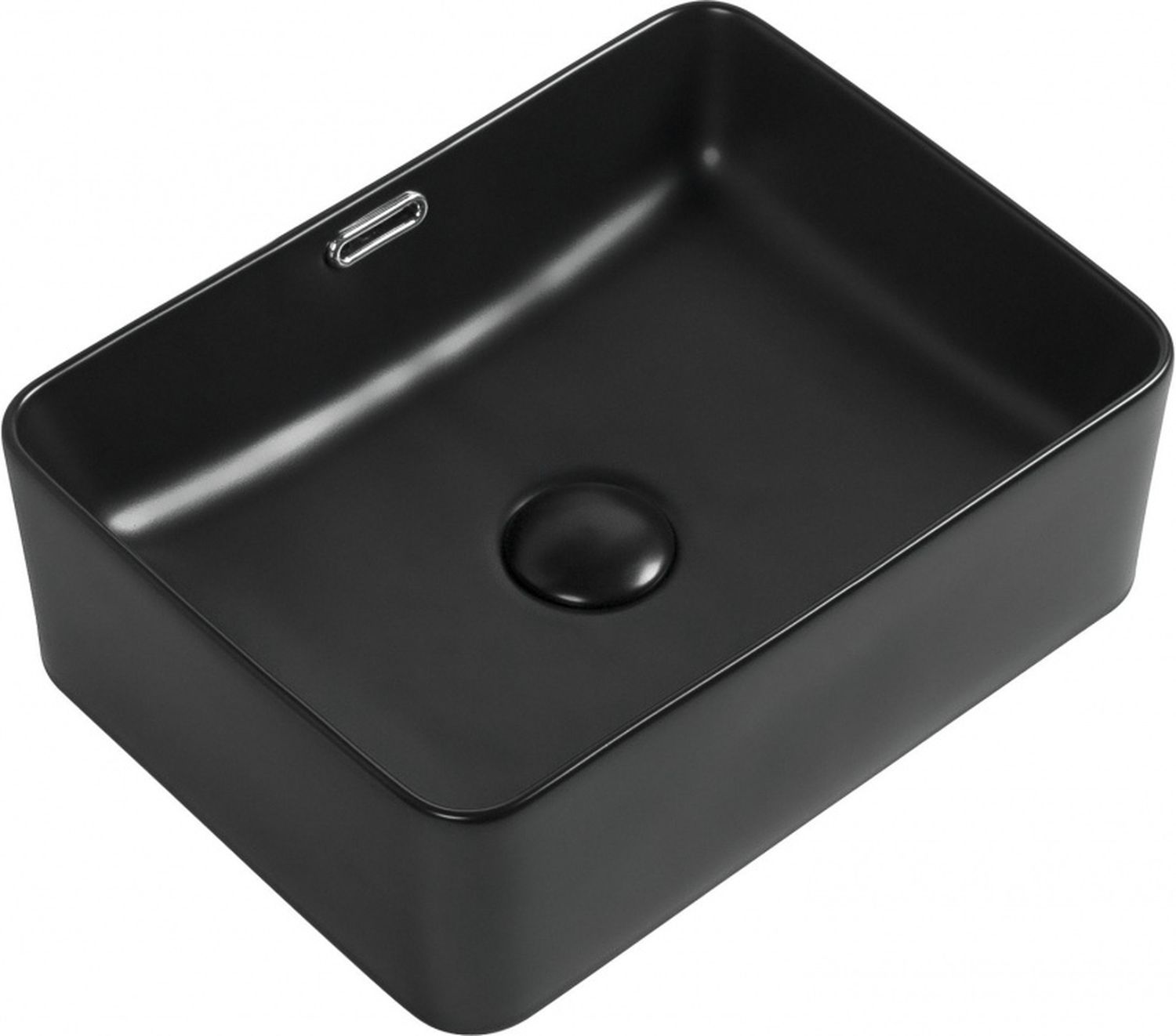 Раковина накладная Aquanet Perfect-1-MB 40,5 черный матовый