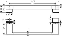 Ручка для душевой двери Hansgrohe AddStoris 41759000